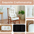 Set Rocking Chair Cushion Indoor Large Chair Pads with Ties Extra Lumbar Pillow Premium Dutch Velvet High Resilience