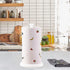 White Paper Towel Holder, Standing Countertop Roll Holder for Kitchen, Convenient Paper Towel Storage