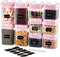 U-QE Airtight Food Storage Container Set, 10 Piece BPA Free Clear Plastic Canisters with Easy Lock Lids (Pink)