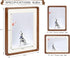 6x8 5x7 6x8 Picture Frame, Display Photos with Mat or without Mat, Made of Solid Natural Walnut Wood with Real Glass
