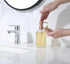 Rose Gold Glass Soap Dispenser, 16oz Vintage Dish Soap Dispenser for Bathroom, Kitchen