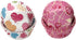 Chef Craft Paper Patterned Cupcake Liners, 50 Count, Pink/White/Red for Baking
