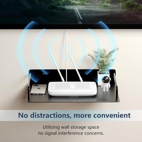 Projector Shelf, Floating Entertainment Center Shelves for DVD Player, Cable Box, Wifi Router, Wall Mount Shelf
