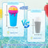 Slushie Maker Cup, Large Capacity Quick Frozen Smoothies Cup, Double Layer Squeeze Cup for Homemade Milk Shake