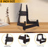 2 Pack 8 Inch Wooden Easel Stand Plate Holders for Display, Decorative Picture Frame, Book, Plate Stand