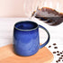 Bosmarlin 13 oz Ceramic Coffee Mug, Blue Tea Cup for Home and Office, Dishwasher and Microwave Safe
