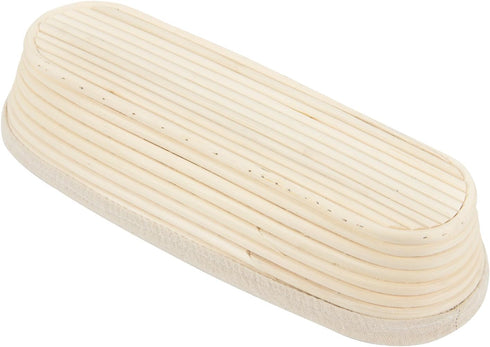 ANPHSIN 13" Banneton Bread Proofing Basket - Oval Dough Rising Bowl with Liner for Sourdough Homemade Bread Baking