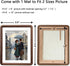 RRQKMBO 8x10 6x8,Rounded Natural Dark Walnut Solid Wood Picture Frames, Hand Make Crafted Original Wood Frame with Mat