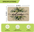 Summer 24x35 Inch Artoid Mode Eucalyptus Floral Leaves Welcome Spring Doormat, Decor Low-Profile Switch Rug Door Mat