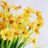 12 Bundles Artificial Flowers, UV Resistant Faux Plastic Plants for Garden Porch Window Box Decorating (Yellow)