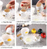 Egg Yolk Separator ZOSTLAND, HQ Creative Ceramics Cute Little Chicken for Baking Assistant Tool (Upgrade Blue Chick)