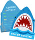 Yangmics Direct 25 Pack Shark Birthday Party Invitations with Envelopes, Double Sided Fill-In