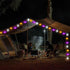 UZKEW 16.4FT 30 8 Halloween String Lights, LED Pumpkin Bat Ghost Battery Operated Orange and Purple Lights Strobe