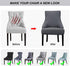Home1PCS,Dark Lellen Stretch Wingback Chair Cover Slipcover - Reusable Wingback Side Chair Slipcover,Accent Chair