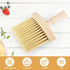 4pcs Wooden Window Groove Cleaning Brushes with Soft Bristles and Wood Handle for Dust Removal in Home, Keyboard, and