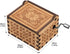 You are My Sunshine Wood Music Box, Laser Engraved Vintage Musical Box Gifts for Girlfriend, Family, Friends