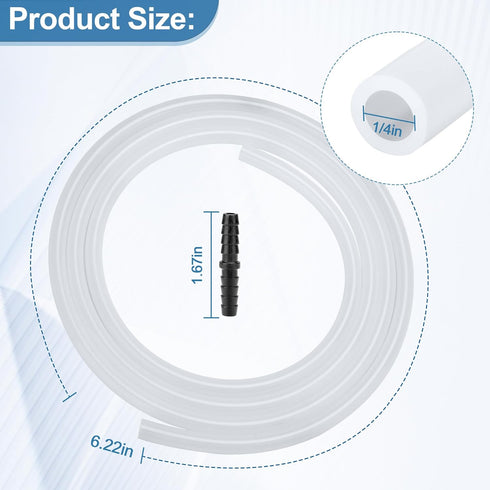 Drain Hose Extension for Nugget & Opal Ice Maker, Fits 1/4'' ID Draining Hoses, Ice Maker Parts