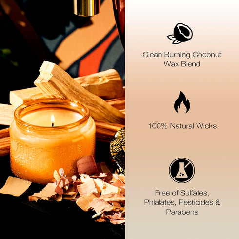 Voluspa Baltic Amber Petite Candle Jar, 3.2 Ounce, 25 Hour Burn Time, Coconut Wax, Handcrafted in the USA