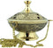 Religious Gifts Gold Plate over Brass Conical Incense Holder, 3 1/2" Dia - 3" H with 9" Chain