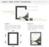 MCS Canvas Float Frames 24x30 - Black Frame for Finished Canvases, Vertical & Horizontal Wall Hanging