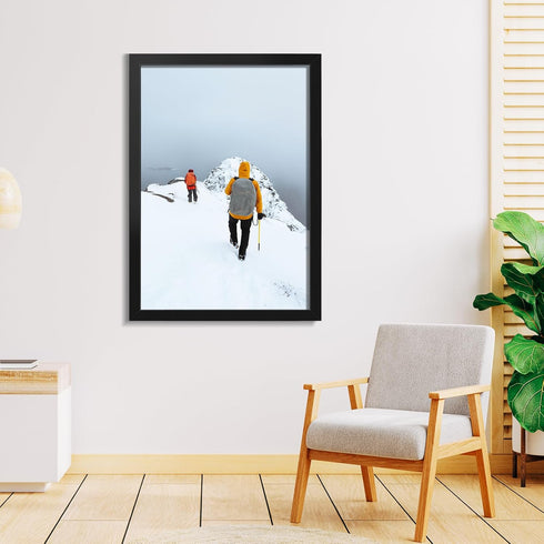 19.25x26.75 19.25x26.75 Picture Frame for Wall Display, Black Picture Frame with Shatter Resistant Plexiglass, Stable