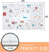 Estmy 4x6 Washable City Road Map Kids Play Rugs Non Slip, Cute Whimsical Nursery Rugs for Girls Boys Bedroom, Thin Pile