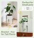2 1 7.5'' 17.3'', Planter with Stand, Metal in Portable Planter with Grow Bags & Handle, Stable Stylish Indoor Plant