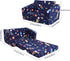 2-in-1 decalsweet Kids Couch Convertible Sofa to Lounger for Toddler Boy, Foldable Kids Sofa Bed, Toddler Chairs Comfy