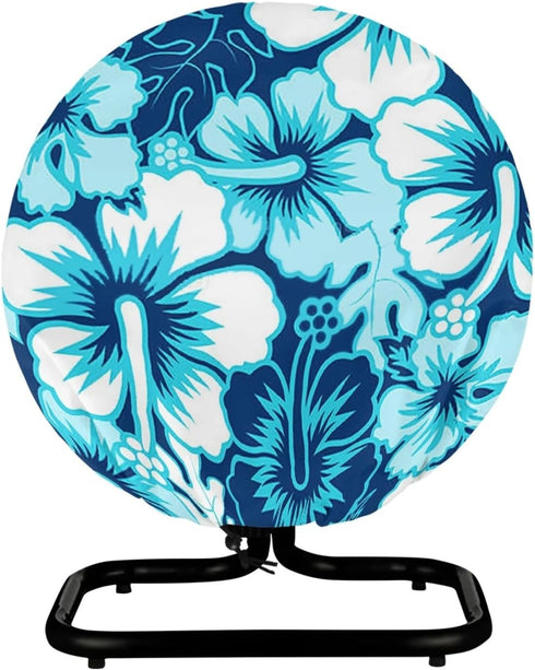 Hawaiian Print Drum Fan Cover, Dust Cover for 18-20" Fan,Waterproof&Dustproof Floor Fan Cover in Heavy Duty Polyester for Outdoor and Indoor