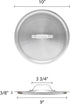 ALSKSS104 Sauce Pan Lid by Thunder Group - 4-1/2 Qt, 10" Dia. X 3/8" Thickness