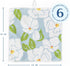 Set, Set 6 ELYN Microfiber Kitchen Dish Cloth Quick-Dry & Absorbent Waffle Weave Cleaning Towels, of Wash Cloths, Paper