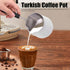 600ml Turkish Coffee Pot, Stainless Steel Milk Pot, High Temperature Resistant Butter Warmer with Cleaning Brush