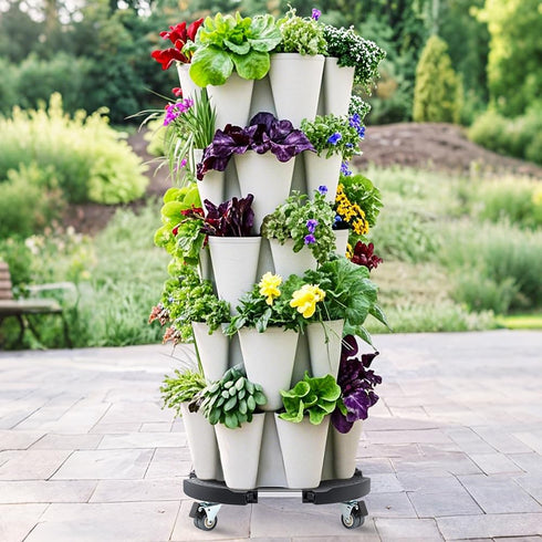 15 21 Inch 440 Lbs W B D WEIBIDA Plant Stand with Wheels Heavy Duty, Adjustable to Pot Roller Base, Rolling Planter