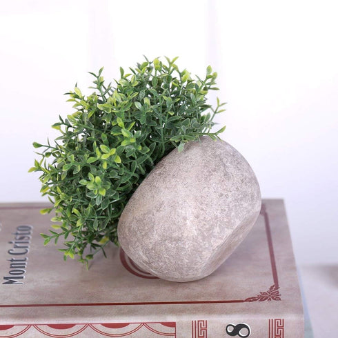 HC STAR Artificial Mini Fake Plant - Potted Decorative Lifelike Green Plants for Indoor and Outdoor Room Decor