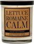 CEDAR CRATE MARKET Lettuce Romaine Calm Scented Soy Candle, 10 Oz. Glass Jar, Citrus, Lavender, Woody