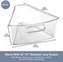 26" 4 Packs, 1/8 Leeden Lazy Susan Organizer for Diameter Corner Lazy Susan, Plastic Kitchen Cabinet Storage Bins
