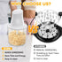 TURNRISE 250W Electric Chicken Shredder Tool: Multifunctional Press-to-Operate Meat Shredder Tool with Large Capacity