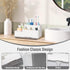 Electric Toothbrush Holder, Detachable Non-Slip Bathroom Organizer with 6 Compartments and Drainage Holes