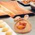 Cabilock Easter Bunny Cutting Board, Rabbit Shaped Kitchen Chopping Board Platter for Cheese, Dessert Serving Tray