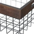 Set of 3 Metal Wire Baskets, Organizing Wood Top with Handles, Storage Organizer for Kitchen Cabinets, Pantry, Laundry