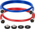 JUWO 5 FT Rubber Washing Machine Hoses, 3/4" FHT Washer Hoses for Short to Moderate-Distance Water Supply