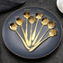 LEIHEFA 8 Pcs Stainless Steel Flower Coffee Spoon Set, Creative Tea Spoon, Ice Tea Spoon for Dessert, Cake, Sugar
