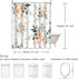 Emvency 72"x78" Shower Curtain, Peach Coral Waterproof Blush Pink Floral Bouquets, Polyester Fabric