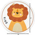 4ft, ABREEZE Faux Wool Kids Play Mat Animal Round Area Rug Soft Plush Non-Slip Carpet for Bedroom Living Room Kids