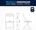 Kids' Folding Chair in White Plastic - Flash Furniture