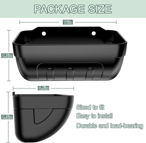 (6 3.5 Goat Feeders Hanging, Chicken Waterer Feeder Trough for Poultry Livestock * Quart Black)