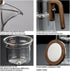 800ML/27OZ Witchcraft Magic Glass Teapot with Infuser Strainer and Lid for Loose Leaf Tea Herbal, Magnetic Water