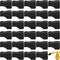 Zhehao 30 Pcs Coffee Syrup Pump Tip Cap Covers, Black Rubber Caps for Syrup Pump, Pour Dispenser, Oil Bottle
