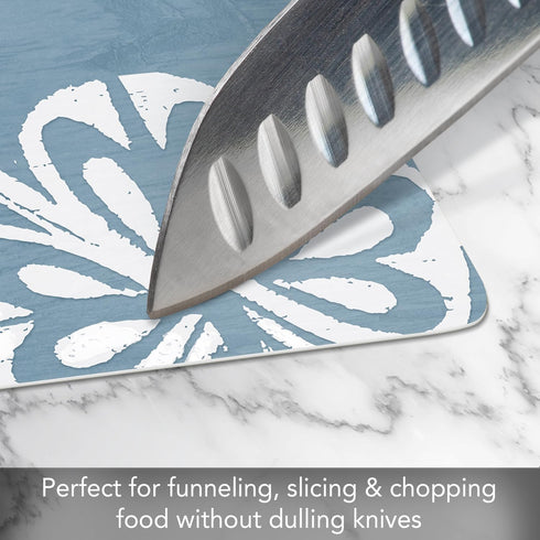 Cut N' Funnel Counting Memories Designer Flexible Plastic Cutting Board Mat, 15" x 11.5", Easy to Clean, Made in the USA