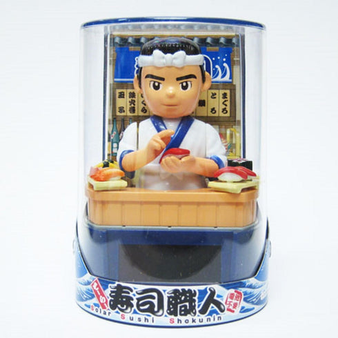 Japanese Solar Figurine Sushi Shop